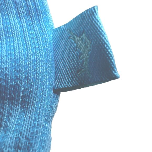 Tommy Bahama Size XL Blue Textured Polo Shirt Modal Poly Blend Short Sleeve - Picture 6 of 10